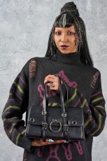 画像1: Coffin Ring Flap Bag / ハンドバッグ【Banned Apparel】 (1)
