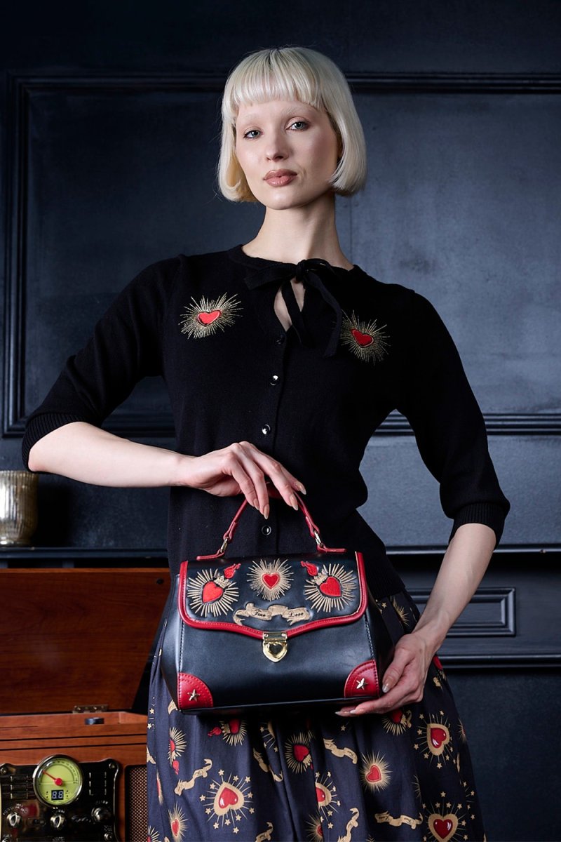画像2: TRUE LOVE HANDBAG / ハンドバッグ【Banned Apparel】 (2)