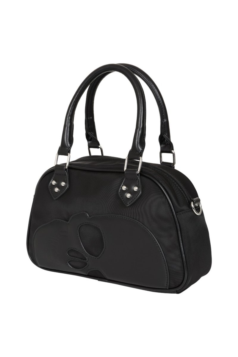 画像3: Blackout Bowler Bag / Black / ハンドバッグ【Banned Apparel】 (3)