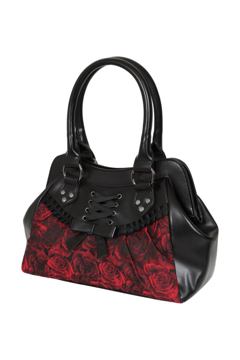 画像4: Crimson Thorn Rose Shoulder Bag / ショルダーバッグ【Banned Apparel】 (4)