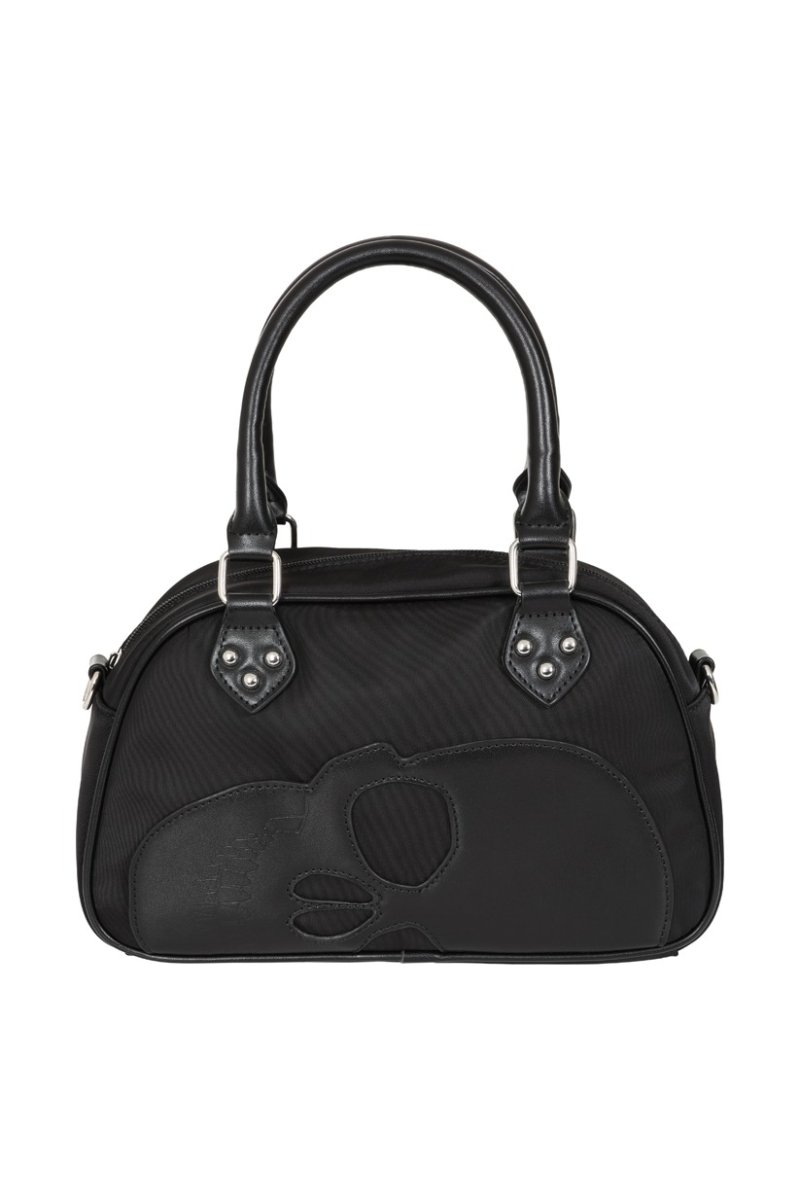 画像1: Blackout Bowler Bag / Black / ハンドバッグ【Banned Apparel】 (1)