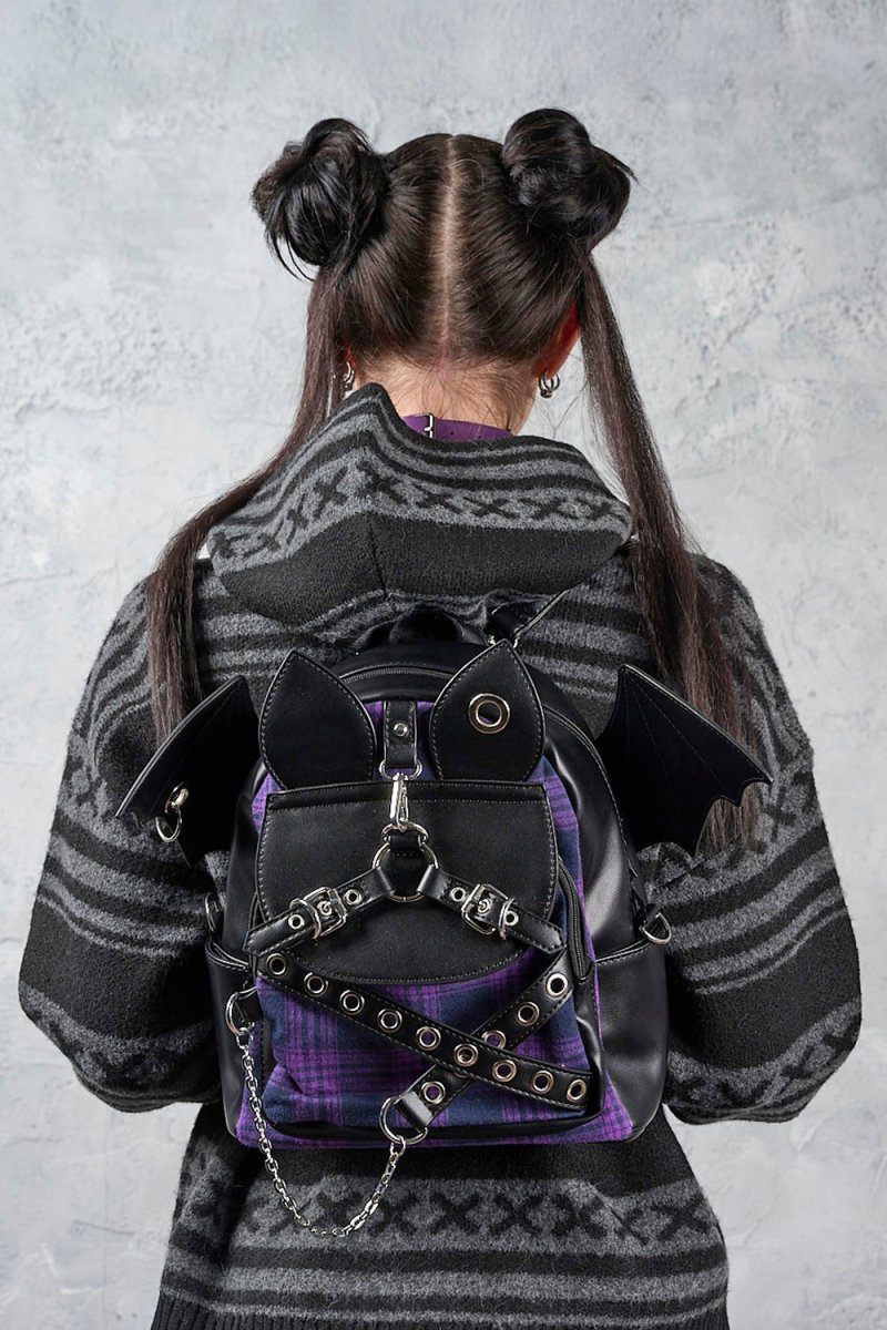画像2: Afterparty Chaos Backpack / Purple×Black / バックパック【Banned Apparel】 (2)
