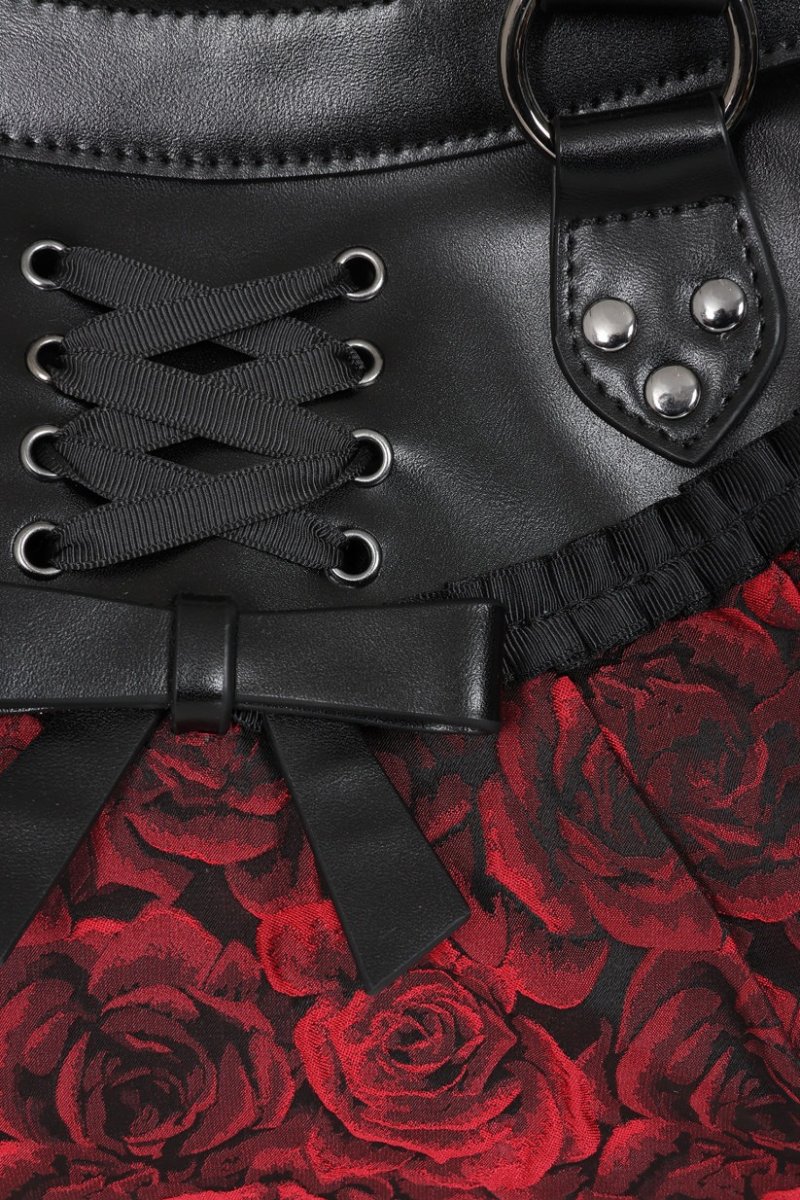 画像3: Crimson Thorn Rose Shoulder Bag / ショルダーバッグ【Banned Apparel】 (3)