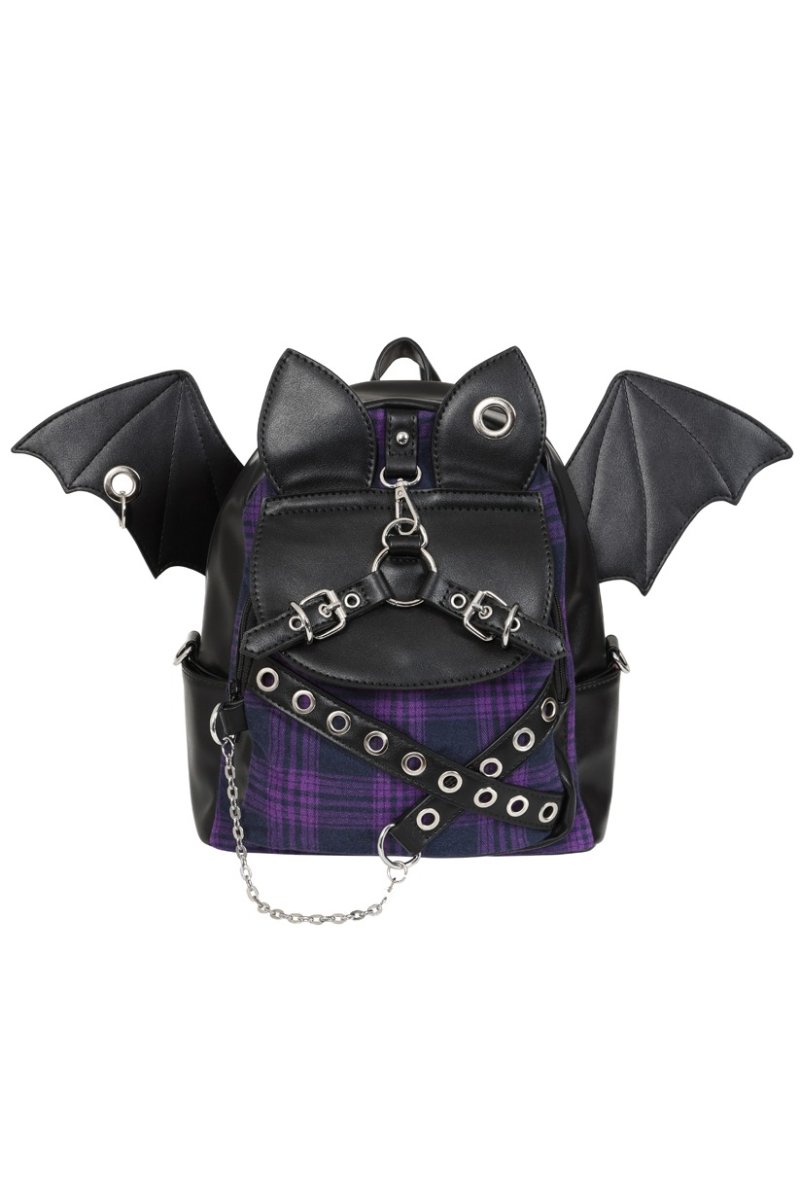 画像1: Afterparty Chaos Backpack / Purple×Black / バックパック【Banned Apparel】 (1)