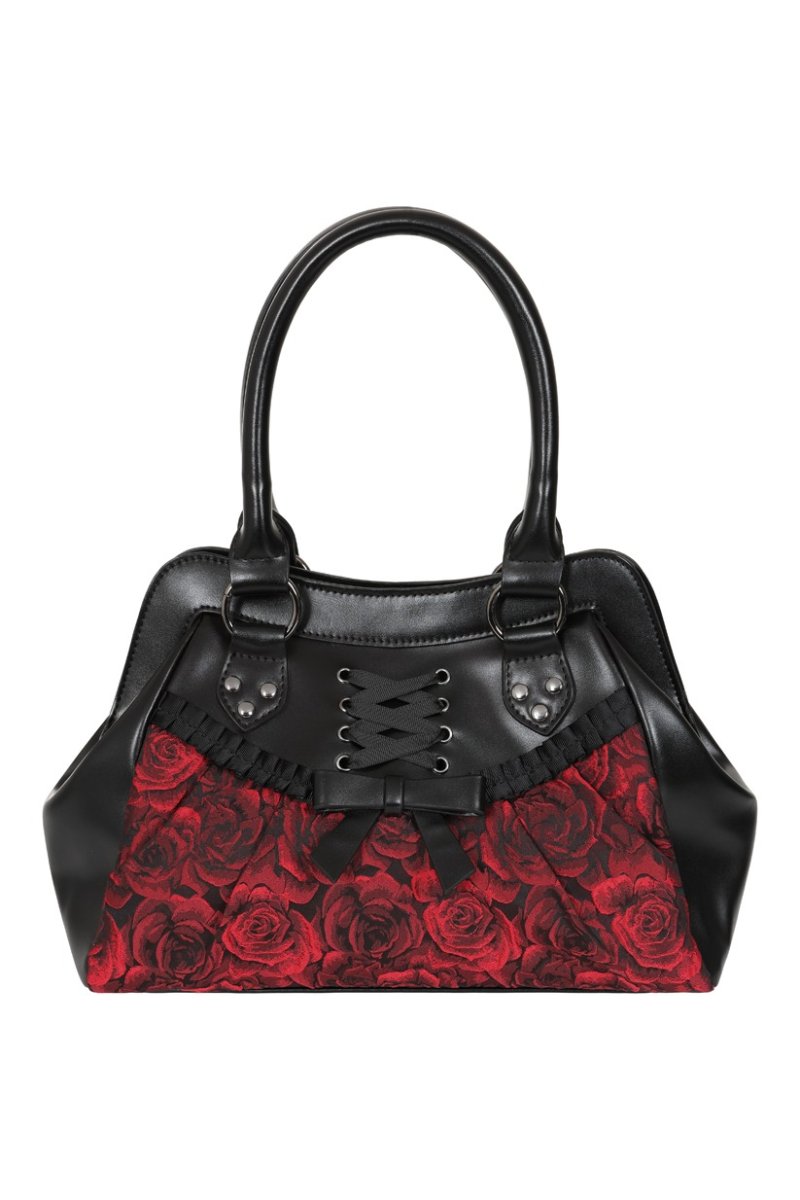 画像1: Crimson Thorn Rose Shoulder Bag / ショルダーバッグ【Banned Apparel】 (1)