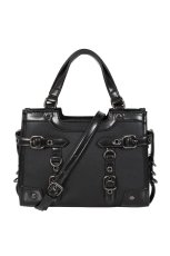 画像8: Black Ledger Satchel Bag / ハンドバッグ【Banned Apparel】 (8)