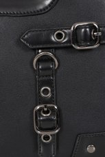 画像4: Black Ledger Satchel Bag / ハンドバッグ【Banned Apparel】 (4)