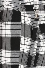 画像7: NOCTURNE BUCKLE TROUSERS / Black×White  / パンツ【Banned Apparel】 (7)