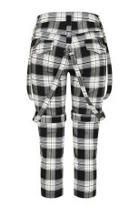 画像8: NOCTURNE BUCKLE TROUSERS / Black×White  / パンツ【Banned Apparel】 (8)
