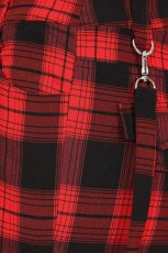 画像9: NOCTURNE BUCKLE TROUSERS / Black×Red  / パンツ【Banned Apparel】 (9)