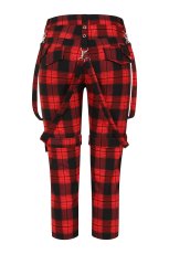 画像10: NOCTURNE BUCKLE TROUSERS / Black×Red  / パンツ【Banned Apparel】 (10)