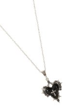 画像2: CRIMSON HEART NECKLACE / ネックレス【Banned Apparel】 (2)