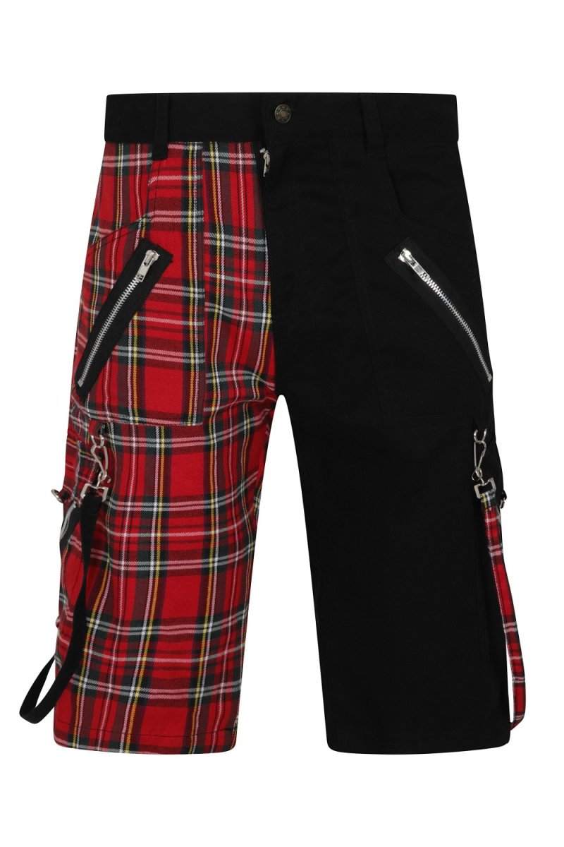 画像7:  【Mens】LEDGEND SHORT / Black×Red  / パンツ【Banned Apparel】 (7)