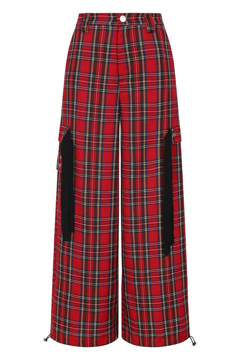 画像2: NTIME BOMB TROUSERS / Red / パンツ【Banned Apparel】 (2)