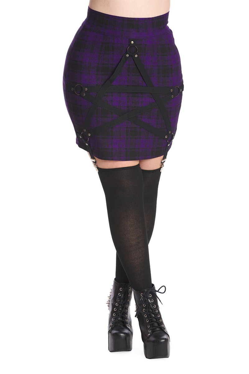 画像3: RHAN SKIRT / Purple / スカート【Banned Apparel】 (3)