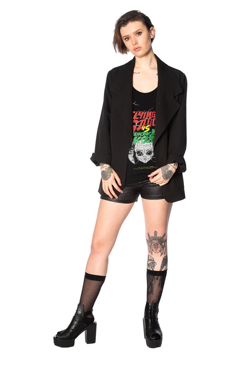 画像5: 🔥SALE🔥GLAM GOTH LEO SHORT / ショートパンツ【Banned Apparel】 (5)
