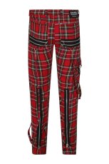 画像8:  【Mens】AVENGENCE CHECK TROUSER / Red  / パンツ【Banned Apparel】 (8)