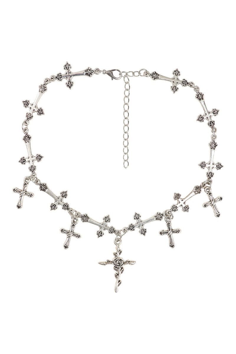 画像1: Cathedral Thorns Necklace / Silver / ネックレス【Banned Apparel】 (1)