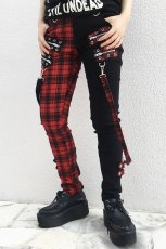 画像1: Jetsetter Trousers / Black×Red  / パンツ【Banned Apparel】 (1)