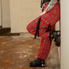 画像6: NTIME BOMB TROUSERS / Red / パンツ【Banned Apparel】 (6)