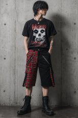 画像2:  【Mens】LEDGEND SHORT / Black×Red  / パンツ【Banned Apparel】 (2)