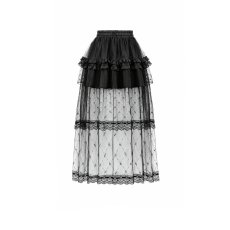 画像3: Diamond Lace Patchwork Layered Tutu Skirt / スカート【DARK IN LOVE】 (3)