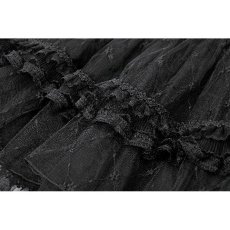 画像14: Diamond Lace Patchwork Layered Tutu Skirt / スカート【DARK IN LOVE】 (14)