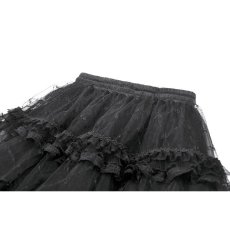 画像13: Diamond Lace Patchwork Layered Tutu Skirt / スカート【DARK IN LOVE】 (13)