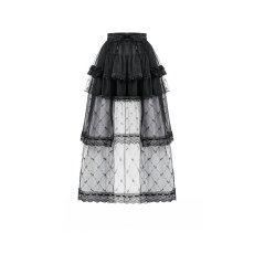 画像2: Diamond Lace Patchwork Layered Tutu Skirt / スカート【DARK IN LOVE】 (2)