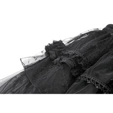 画像11: Diamond Lace Patchwork Layered Tutu Skirt / スカート【DARK IN LOVE】 (11)