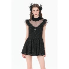 画像4: Dark Sacred Lace High-Neck Gothic Dress / ワンピース【DARK IN LOVE】 (4)