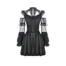 画像3: High-Neck Sheer Mesh Dress / ワンピース【DARK IN LOVE】 (3)