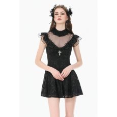 画像5: Dark Sacred Lace High-Neck Gothic Dress / ワンピース【DARK IN LOVE】 (5)
