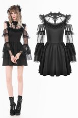画像1: High-Neck Sheer Mesh Dress / ワンピース【DARK IN LOVE】 (1)