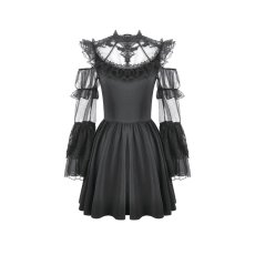 画像2: High-Neck Sheer Mesh Dress / ワンピース【DARK IN LOVE】 (2)