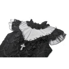 画像14: Dark Sacred Lace High-Neck Gothic Dress / ワンピース【DARK IN LOVE】 (14)