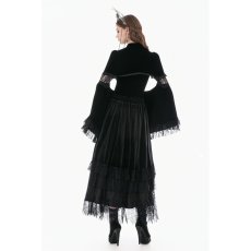 画像10: Velvet Shrug Lace-Spliced Flare Sleeve Bolero / ボレロ【DARK IN LOVE】 (10)