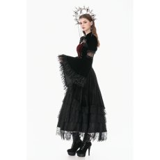画像8: Velvet Shrug Lace-Spliced Flare Sleeve Bolero / ボレロ【DARK IN LOVE】 (8)