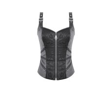 画像2: Zipper and Studded Buckle Straps / キャミトップス【DARK IN LOVE】 (2)