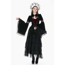 画像7: Velvet Shrug Lace-Spliced Flare Sleeve Bolero / ボレロ【DARK IN LOVE】 (7)