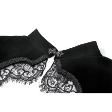 画像13: Velvet Shrug Lace-Spliced Flare Sleeve Bolero / ボレロ【DARK IN LOVE】 (13)