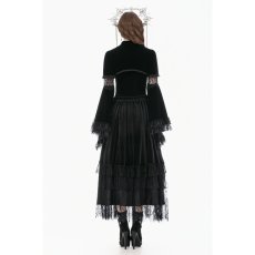 画像12: Velvet Shrug Lace-Spliced Flare Sleeve Bolero / ボレロ【DARK IN LOVE】 (12)