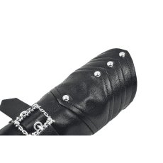 画像14: Matte Leather Buckled Riveted Gauntlets / グローブ【DARK IN LOVE】 (14)
