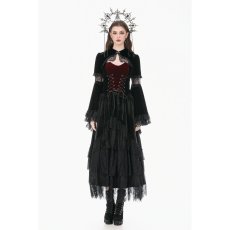 画像4: Velvet Shrug Lace-Spliced Flare Sleeve Bolero / ボレロ【DARK IN LOVE】 (4)