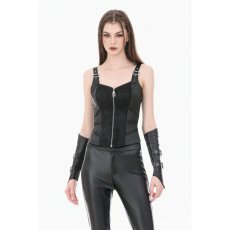 画像4: Zipper and Studded Buckle Straps / キャミトップス【DARK IN LOVE】 (4)