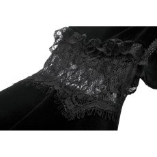 画像16: Velvet Shrug Lace-Spliced Flare Sleeve Bolero / ボレロ【DARK IN LOVE】 (16)