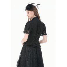 画像6: Vintage Lolita Blouse / BLACK / トップス【DARK IN LOVE】 (6)