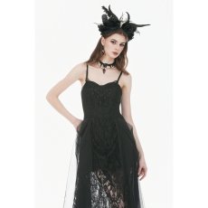 画像4: Dark Rite Gothic Lace and Mesh Long Dress / ワンピース【DARK IN LOVE】 (4)