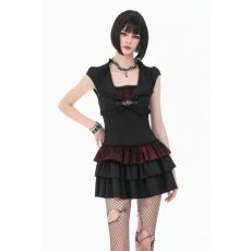 画像4: Ruffled Collar and Tiered Cake Skirt / ワンピース【DARK IN LOVE】 (4)