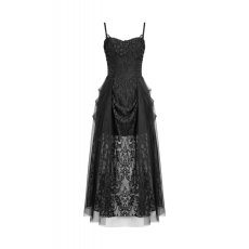 画像2: Dark Rite Gothic Lace and Mesh Long Dress / ワンピース【DARK IN LOVE】 (2)
